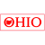 Ohio Bumper Sticker With State