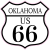 Oklahoma Route 66 Road Sign Sticker