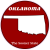 Oklahoma Sooner State Circle Sticker