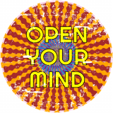 Open Your Mind Trippy Circle Decal