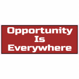 Opportunity Is Everywhere Decal