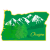 Oregon Mountains State Shaped Sticker
