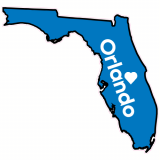 Orlando FL Heart State Decal