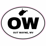 Out Wayne West Virginia Oval Decal