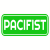 Pacifist Peace Sticker