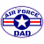 Proud Air Force Dad Oval Sticker