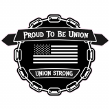 Proud To Be Union Chain Decal