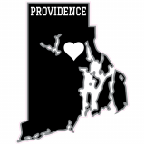 Providence Rhode Island State Shaped Decal