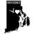 Providence Rhode Island State Shaped Sticker