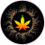 Psychedelic Marijuana Leaf Sticker