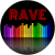Rave Music Festival Circle Sticker