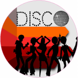 Retro Disco Dancing Decal