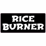 Rice Burner Black Decal