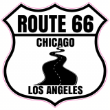 Route 66 Chicago to Los Angeles Decal