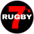 Rugby Sevens Black Circle Sticker