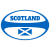 Scotland Rugby Ball Shaped Sticker