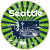 Seattle Washington Distressed Circle Sticker