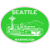 Seattle Washington Oval Sticker