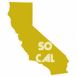 So Cal California State Shaped Decal