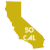 So Cal California State Shaped Sticker