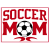 Soccer Mom Red Sticker