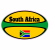 South Africa Rugby Ball Sticker