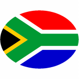 South African Flag Oval Decal