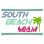 South Beach Miami Palm Tree Sticker