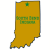 South Bend Indiana State Shaped Sticker
