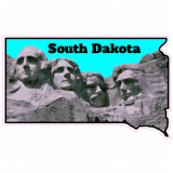South Dakota Mt Rushmore State Decal