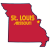 St. Louis Missouri State Shaped Sticker