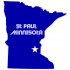 South Bend Indiana State Shaped Decal