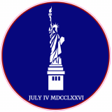 Statue of Liberty JULY IV MDCCLXXVI Circle Decal