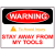 Stay Away From My Tools Tool Box Sticker