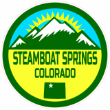 Steamboat Springs Colorado Mountain Decal