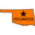 Stillwater Oklahoma State Shaped Sticker