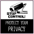 Stop Control Privacy Sticker