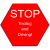 Stop Texting And Driving Red Stop Sign Decal