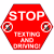 Stop Texting And Driving Sticker