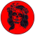 Sugar Skull Masked Woman Sticker