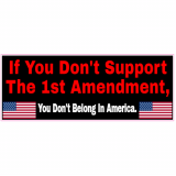 Support the 1st Amendment Flag Decal