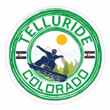 Telluride Colorado Snowboard Circle Decal