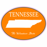 Tennessee Volunteer State Oval Decal