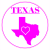 Texas Heart Circle Decal