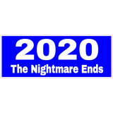 2020 The Nightmare Ends Blue Decal