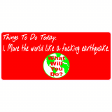 Things To Do Today Bumper Decal