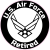 U.S. Air Force Retired Black Circle Sticker