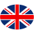 Union Jack Flag Oval Sticker
