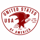 United States Eagle Land of Free Decal
