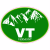 VT Vermont Mountain Oval Sticker